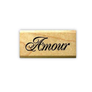 Amour マウントゴムスタンプ、フランスの愛、バレンタイン、結婚式、記念日 #21