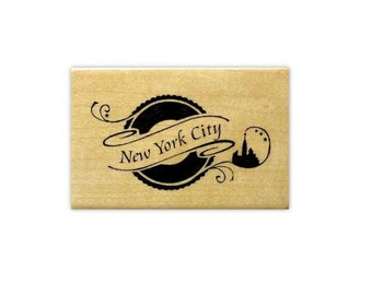 New York City Mounted Rubber Stamp - NYC, Travel Journal Stamp #15
