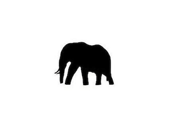 ELEFANT SILHOUETTE unmontiertes Stempelgummi - Afrikanische Safari - Motivstempel - Wilde Tiere - Süßer Gras stempel #17