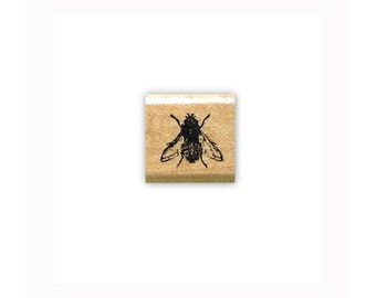 life sized FLY Mounted Rubber Stamp#15