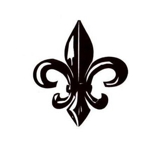 Grande FLEUR-DE-LIS Tampon en caoutchouc non monté - Français Symbole de la monarchie, Nouvelle-Orléans, fleur de lys, fleur de luce - Timbres Sweet Grass No.15