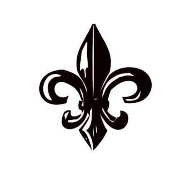 Large FLEUR-DE-LIS Unmounted rubber stamp - French Monarchy symbol, New Orleans, fleur de lys, fleur de luce - Sweet Grass Stamps No.15