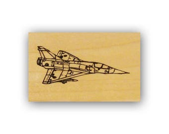 Auf einem Kampfjet montierter Stempel, USAF, Luftwaffe, Militärflugzeug, Luftfahrt, Crazy Mountain Stamps #4