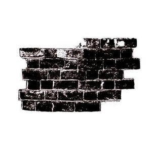 レンガの壁 未マウント ゴム印、都会的、グランジ、コラージュ要素、Sweet Grass Stamps No.15