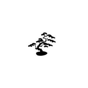 Litet BONSAI-träd omonterat japanskt gummistämpel, natur, asiatiskt, orientaliskt, Sweet Grass Stamps nr 12
