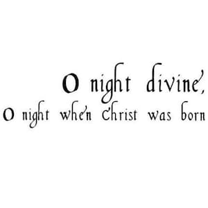 O Nacht Goddelijke ongemonteerde Kerst rubberen stempel, Jezus Christus, religieuze, Sweet Grass Stamps No. 13