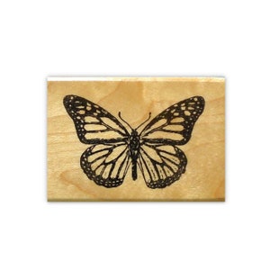 realistic Monarch Butterfly Mounted Rubber Stamp, bug, nature, summer #9