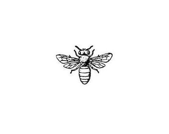 Honey Bee UNMOUNTED bug rubber stamp, summer, bug, bullet journal, planner, mail art, Sweet Grass Stamps #9