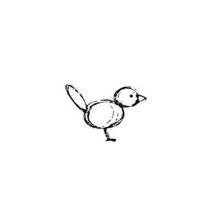 süßer kleiner Vogel UNMONTIERT Stempel #15