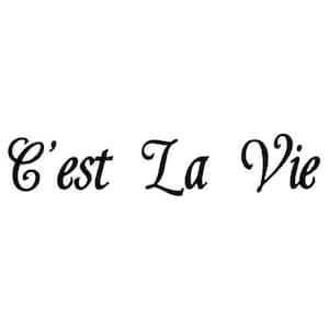 C'est La Vie sello de goma sin montar, francés - That's Life, such is life, timbre en caoutchouc, Sweet Grass Stamps #22