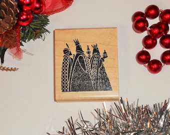3 Kings / Wisemen Mounted Rubber Stamp - Religious Christmas #26
