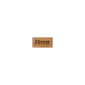 Parola drammatica montata timbro di gomma pianificatore scolastico, squadra spech, recitazione, attore, attrice, club scolastico, gioco teatrale, CM #8