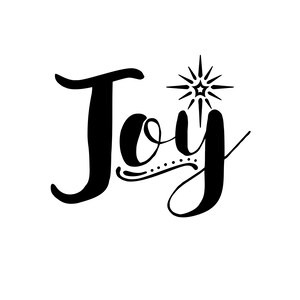 Joy Unmounted Rubber Stamp - Vacaciones de Navidad #26