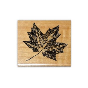 Maple Leaf Mounted Rubber Stamp - Autumn, Nature #1