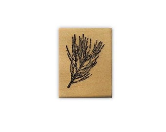 PINE BRANCH Mounted Rubber Stamp #19