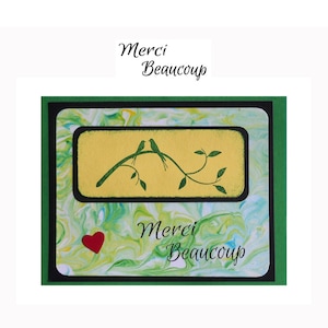 Merci Beaucoup - Francese Grazie - timbro di gomma NON MONTATO, Sweet Grass Stamps #23