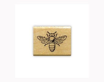 Honey Bee Mounted bug rubber stamp, summer, bug, bullet journal, planner, mail art, Sweet Grass Stamps - #9