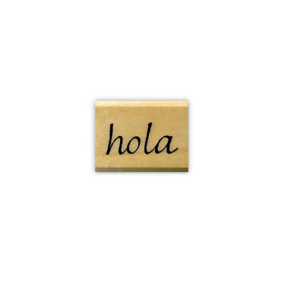 Spanish thank you mounted rubber stamp #21 Gracias