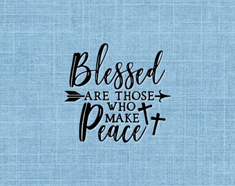 Blessed are Those Who Make Peace UNMOUNTED Rubber Stamp #27