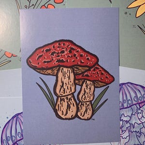 Estampas de Cogumelos, Flores e Medusas!! (Projetos originais)