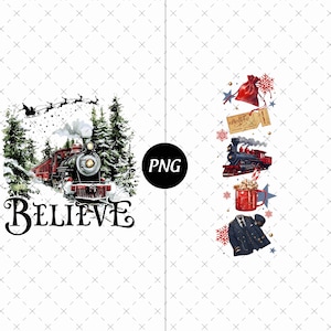 Polar Express Png, Polar Express Believe Movie Png, Retro 90s Christmas Movies Png, Nostalgia Christmas Png, Christmas Gift Png