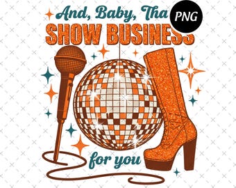 Show Business PNG, Disco Ball, Concert Fan Gift (Digital Download)