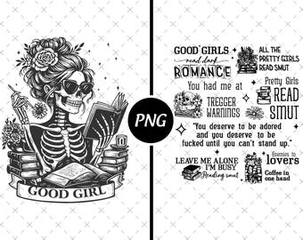 Gutes Mädchen Retro Sweatshirt, Leserawarung Shirt, dunkle Romantik Shirt, würziges Buch T-Shirt, Leseratten Shirt für Leseratten, Buchliebhaber Geschenk