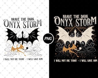 Onyx Storm Dragon Rider PNG, Fourth Wing Bookish Shirt Design (Digital Download)