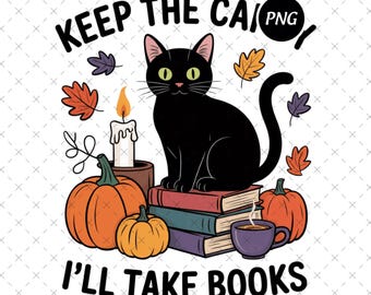 Ghost Books Halloween PNG, Spooky Season Reading (Digital Download)