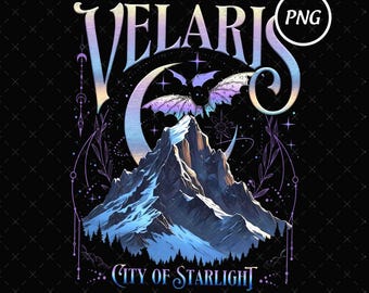 Velaris City of Starlight PNG, Acotar Fantasy Bookish Art (Digital Download)
