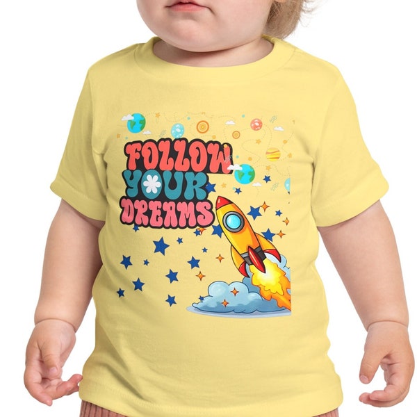 Follow Your Dreams TShirt Toddler Shirt Appreciation,Birthday Gifts For Toddler Mom Kids New Born.Best Selling item Best gift for toddler.