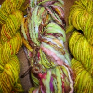 handspun merino angora yarn corespun art yarn bulky art yarn