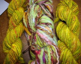 handspun merino angora yarn corespun art yarn bulky art yarn