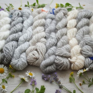 Handspun Angora Yarn: Ethically Sourced, Fuzzy 2-Ply Worsted (100 Yard)