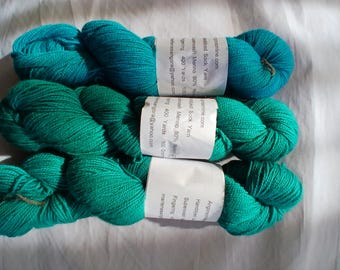 Hand Dyed Speckled Sock Yarn | Emerald Dreams, Superwash Merino