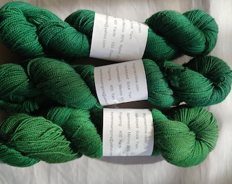 Hand Dyed Yarn | Fingering weight |  Irish scape | Super wash | Speckled | Sock Yarn | Tonal
