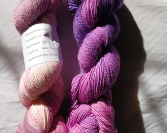 Hand Dyed Yarn | Fingering weight | Super wash | Speckled | Sock Yarn | multi colored | Princess