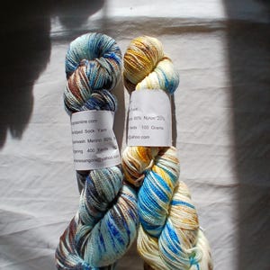 Hand Dyed Yarn | Fingering weight yarn | Yarn | Superwash | Speckled yarn | fingering yarn | Sock Yarn | multi colored |