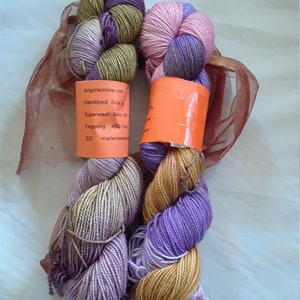 Hand Dyed SW Sock Yarn 80/20 Merino Nylon Yarn 400 yd Fingering Yarn, Ready to Ship Yarn