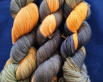Hand Dyed Yarn | Super wash Merino Nylon, Fingering