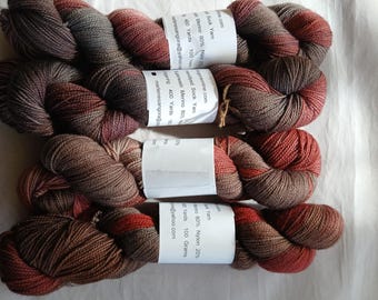 Hand Dyed Yarn | Fingering weight yarn | Super wash | Sock Yarn | variegated | Cobble Stones