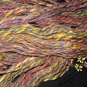 Handspun yarn, Handspun Merino Llama, Mohair Yarn worsted