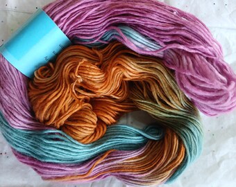 Luxurious Hand-Dyed Baby Alpaca, Wool & Silk Blend Yarn - 240 Yards Worsted Weight