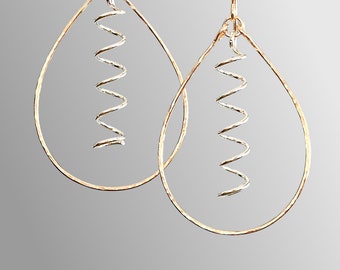 Corkscrew Teardrop Earring