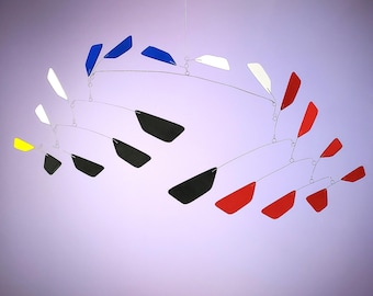 Modern Hanging Mobile Art Mecha Petal Lightweight Kinetic Sculpture Serenity Mobiles 18 x 12