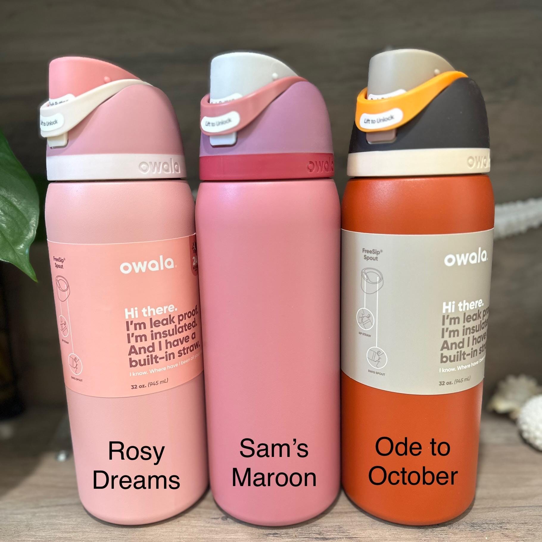 32オンス Owala Freesip ウォーターボトル - 入手困難なカスタム