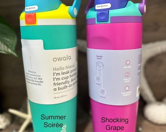 30oz. Owala Sway Water Bottle Custom Engraved