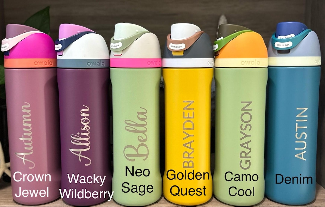 24oz Owala Freesip Water Bottle Custom Engraved - Etsy