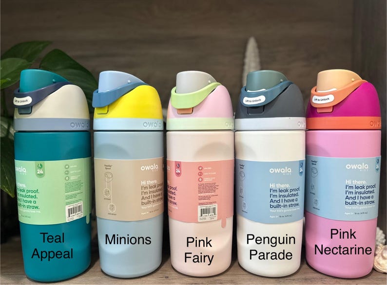 Kids’ 16oz Owala - Hard to Find and Custom Built Freesip Water Bottles ...
