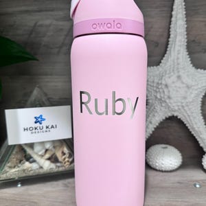 Rose Quartz Owala Water Bottle 32oz: Insulated, Leak-proof - Etsy